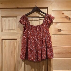 epretty|floral top|medium